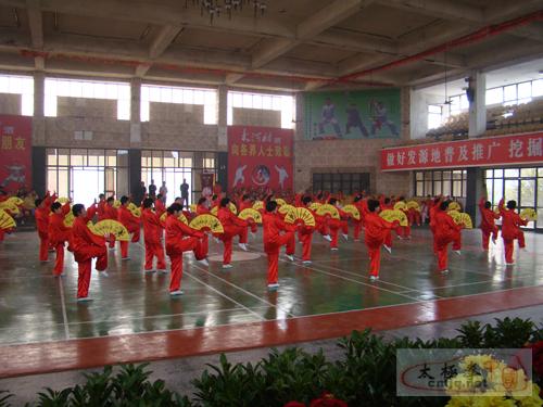 温县举办庆国庆全民健身展示活动(图) 