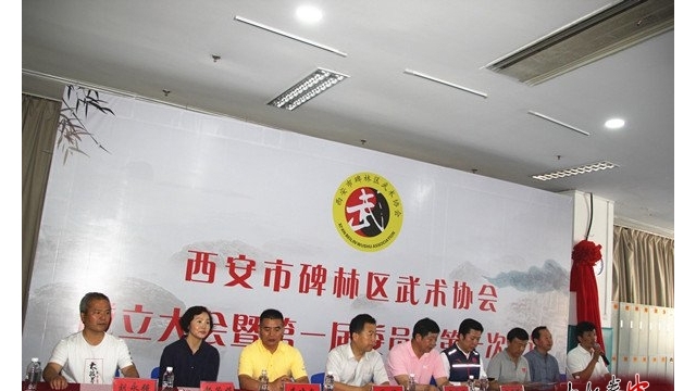 西安市碑林区武术协会成立 陈西立当选首届武协主席